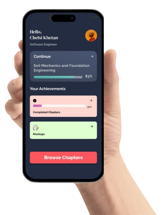 Yashi Academy mobile app exam preparation interface